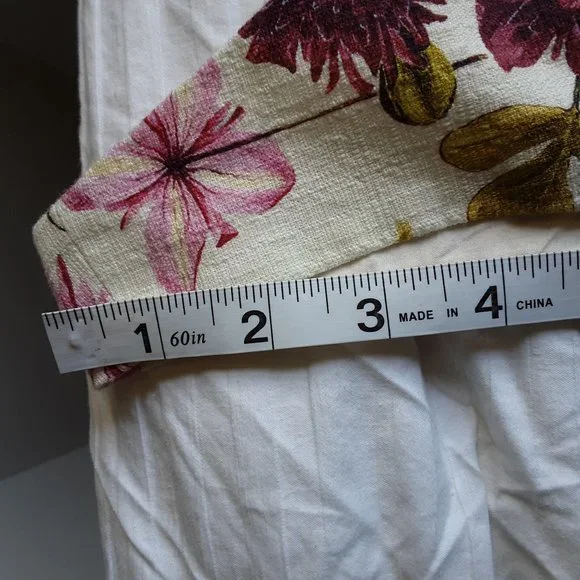 Lands' End Summer Floral Botanical Plus Size Lined Pockets Midi Dress - Picture 14 of 16